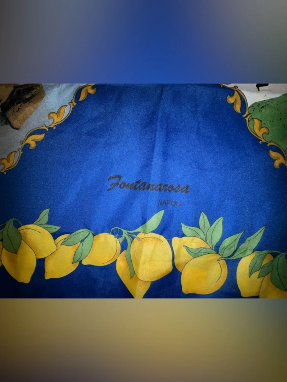 NWOT Italian Scarf: Fontanarosa Napoli; Amalfi, Sorrento, Furore, Capri, etc.